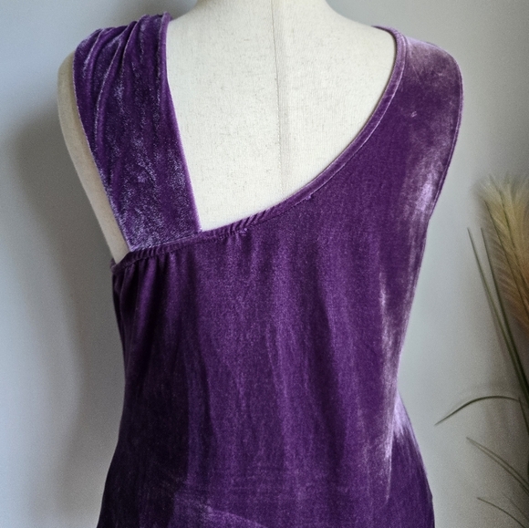Anthropologie, New, Sunday in Brooklyn Purple Velvet Sleevless Twist Top SZ XL - Picture 6 of 13